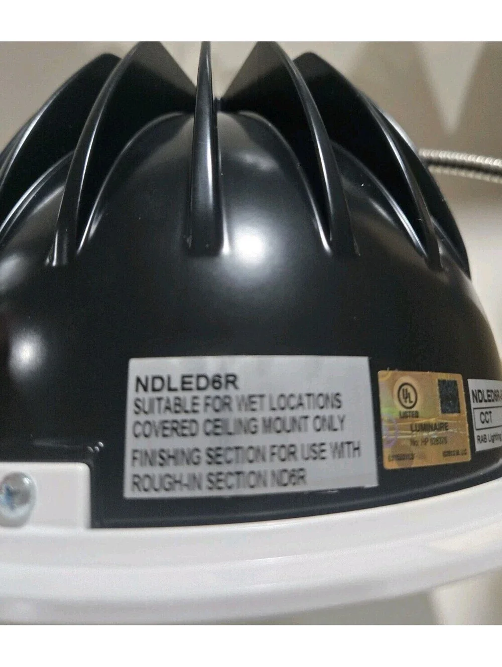 RAB NDLED6R-50Y-B-W LED Round Trim Module 6